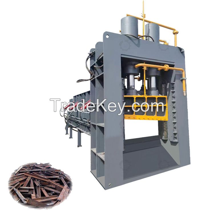 guillotine metal shear machine used for cutting scrap steel iron aluminum