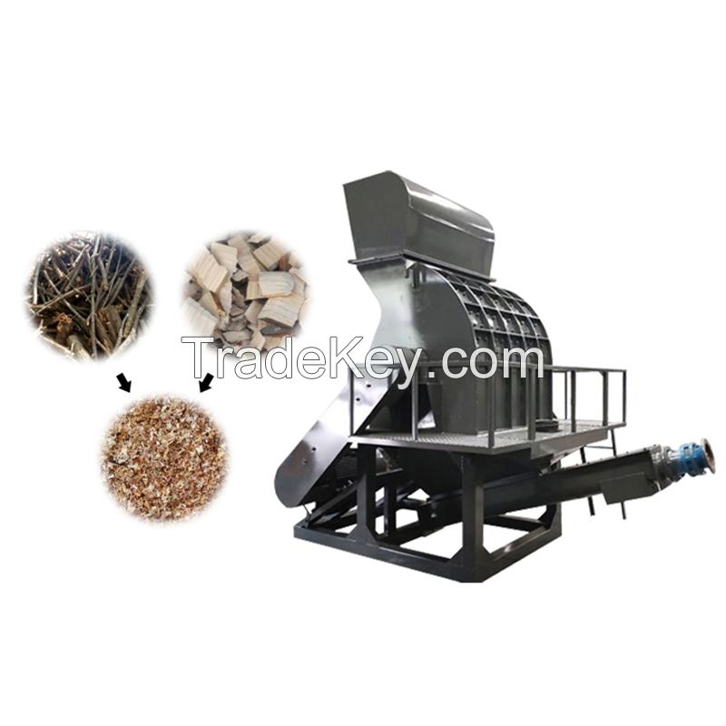 High efficiency wood chips hammer mill