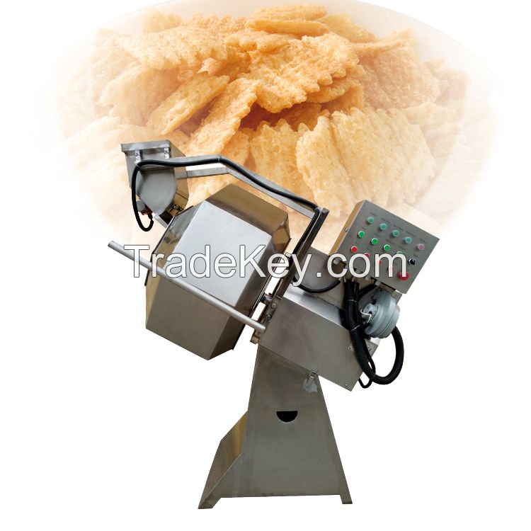 High quality potato chips seasoning machine popcorn seasoning machine snack food flavouring machine