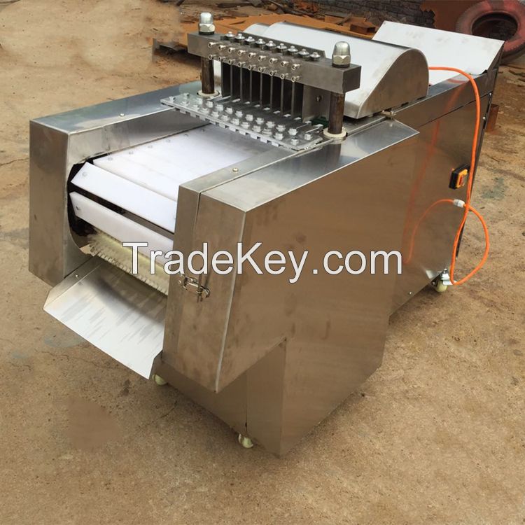 automatic meat cuber chicken cutter machine/frozen meat dicer cube cutting machine