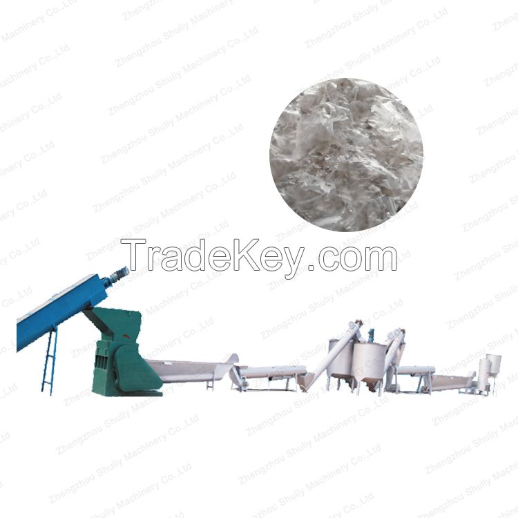 plastic flakes Recycle Washing machinery Line waste Pet bottle crushing machine