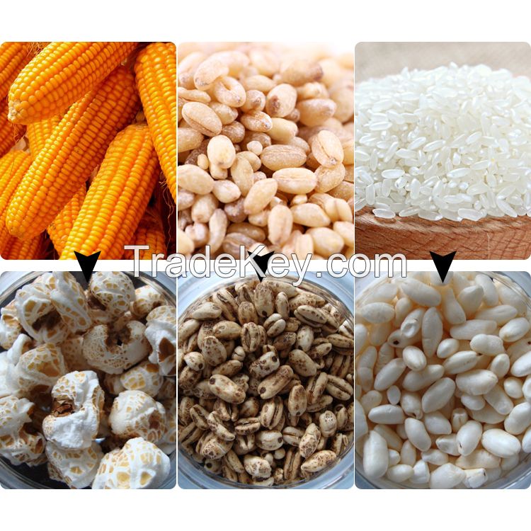 High Efficiency Corn Puff Machine Gas Large Air Puffing Rice Machine