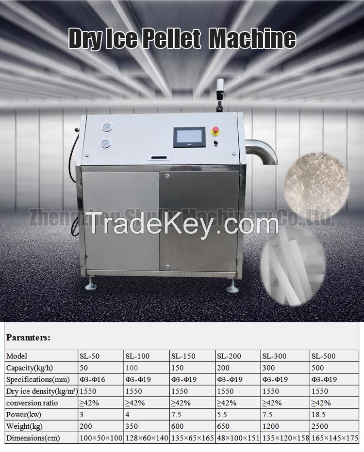 co2/machine producing dry ice pellet maker