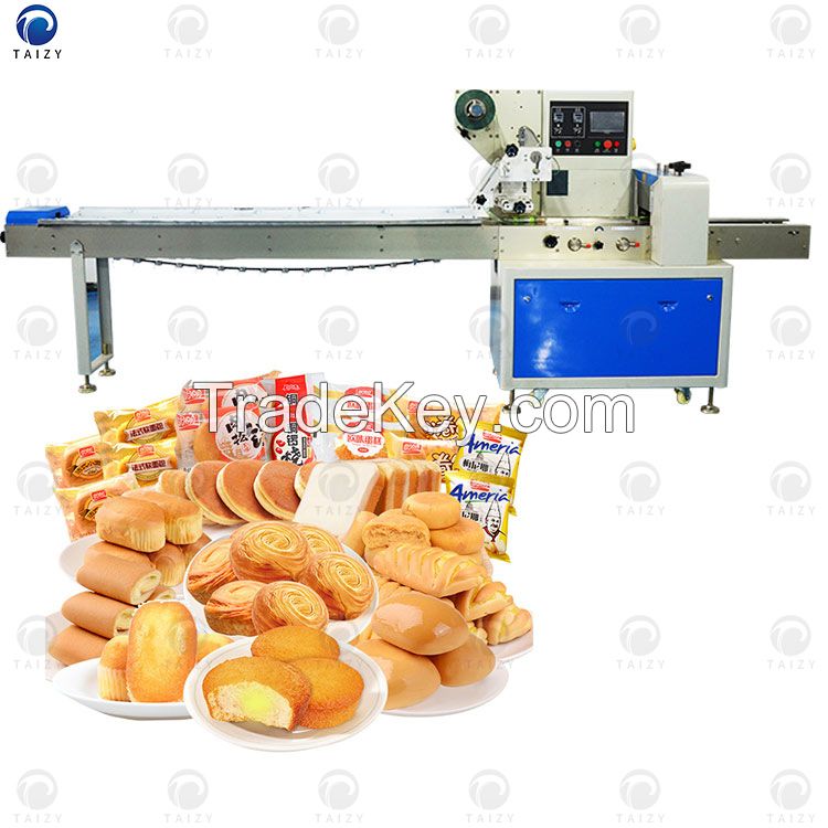 Industrial Pillow Packing Machine Candy Biscuit Bread Packing Machine