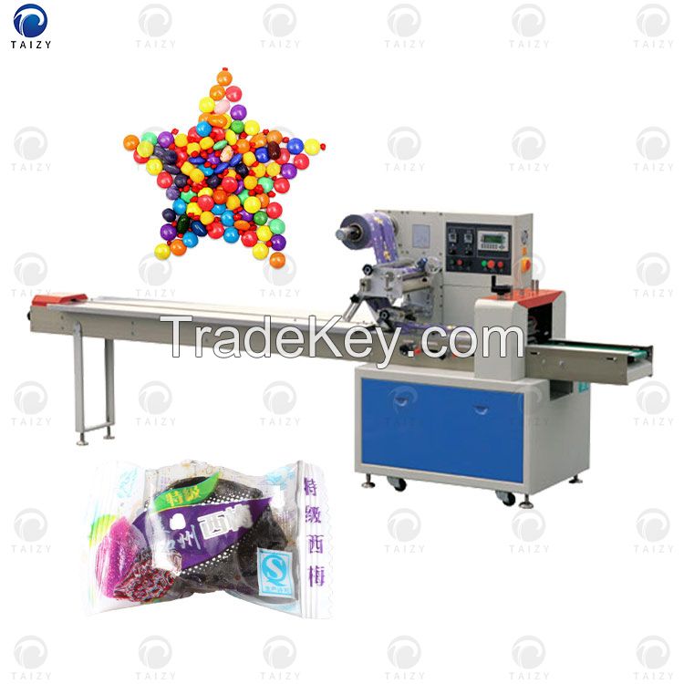 Industrial Pillow Packing Machine Candy Biscuit Bread Packing Machine