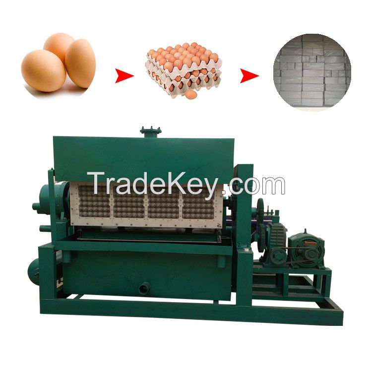 Small Capacity Waste Paper Recycling Disposable Pulp Egg Tray Product Making Molding Machine