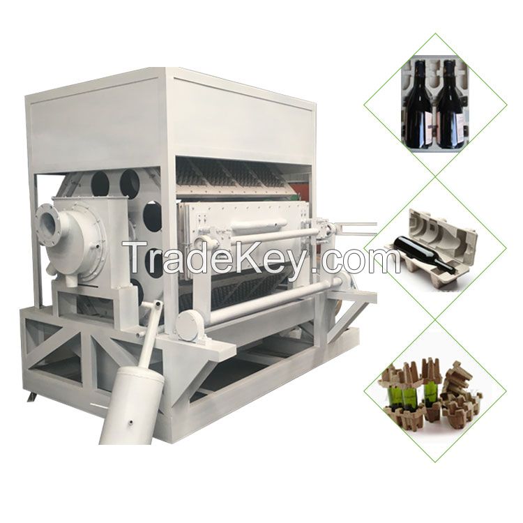 Automatic egg box machine waste paper pulp recycle line egg tray making machine