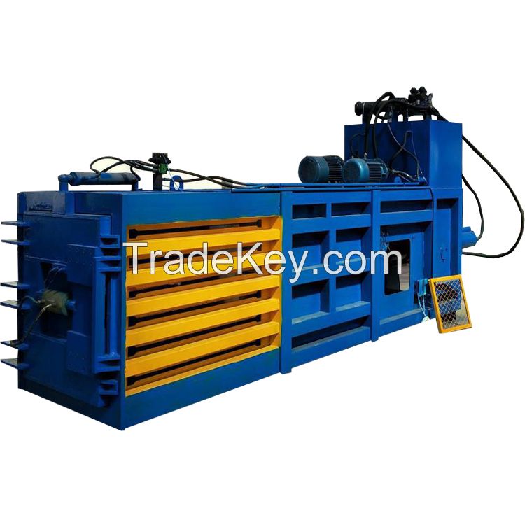 hydraulic pressure carton scrap horizontal baling machine waste paper Plastic press baler machine for cardboard
