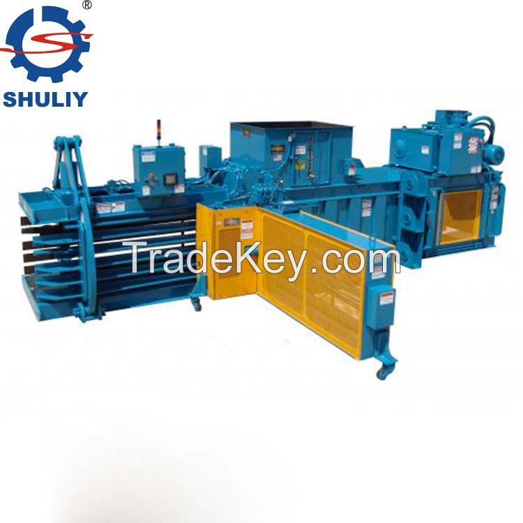 120ton pressure automatic horizontal hydraulic baler machine paper pressing machine