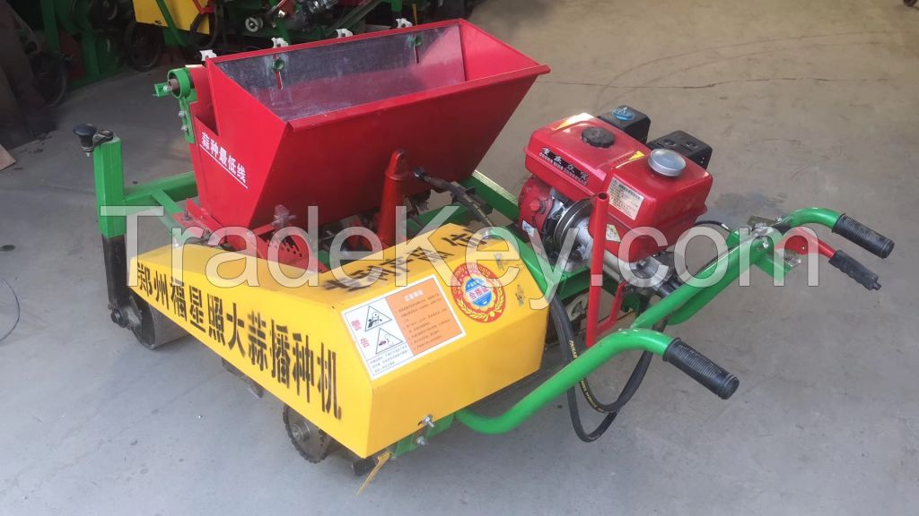 High performance tractor mounted garlic sowing seeder planter planting garlic cultivating machine