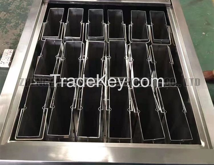 Industrial clear containerized ice cube block bar maker making machine