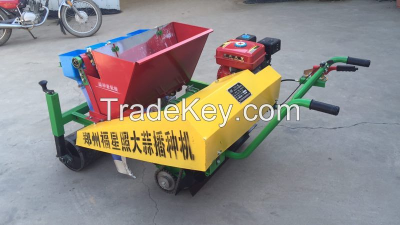 High performance tractor mounted garlic sowing seeder planter planting garlic cultivating machine