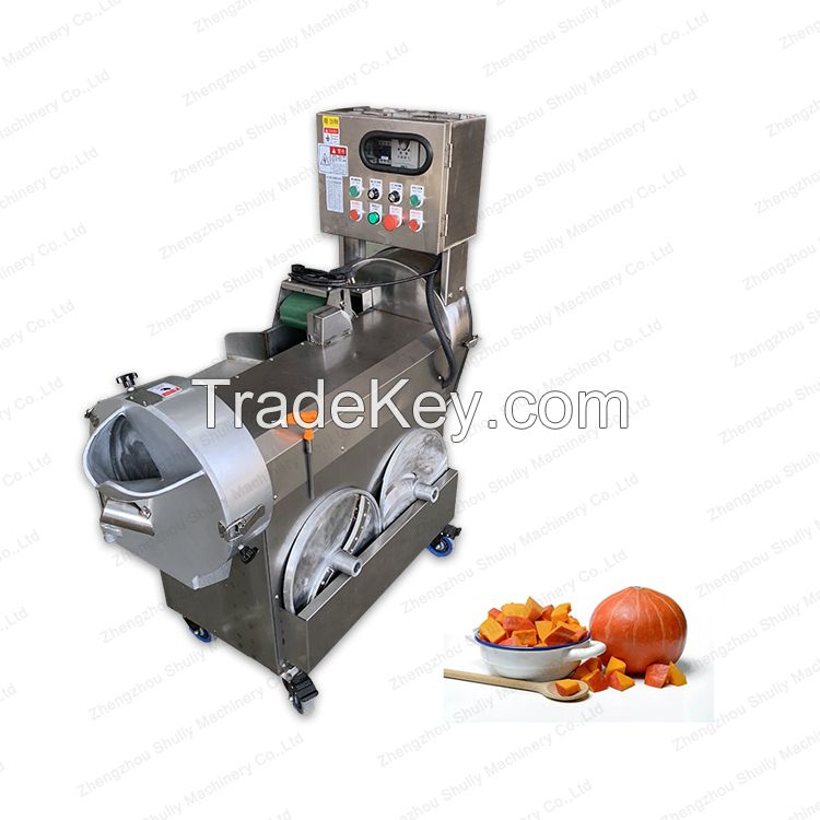Multifunctional Double-head Leaf Vegetable Spinach Cutting Machine Fruit Vegetable Cube Cutter from Sophia