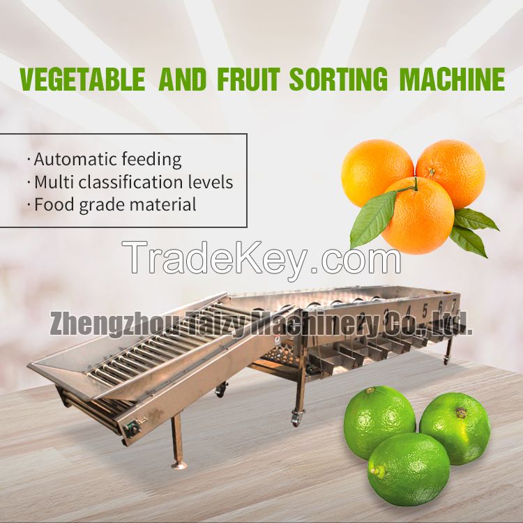 Factory Supply Fruit Lemon Orange  Sorter Machine Vegetable Potato Tomato Washing and Grading Processing Line 