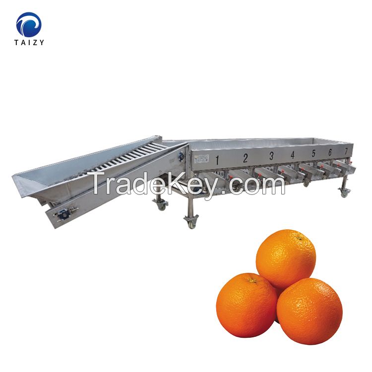 Full Automatic Vegetable Potato Tomato mango orange Grading Processing Line Apple Citrus Sorter Machine for Sale