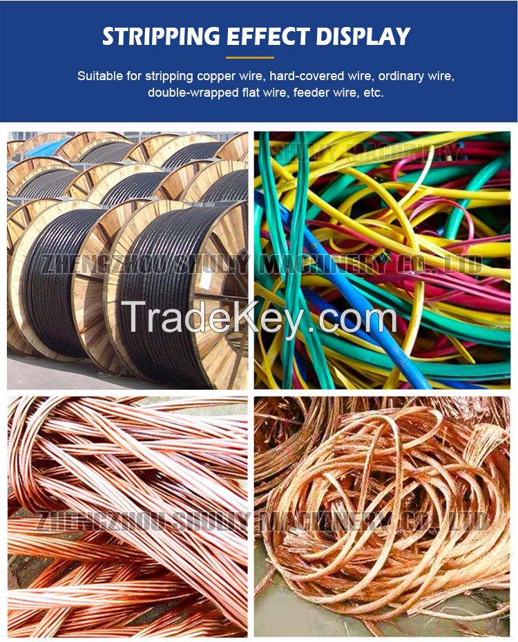 Copper Wire Stripper Scrap Automatic Cable Wire Stripping Machine