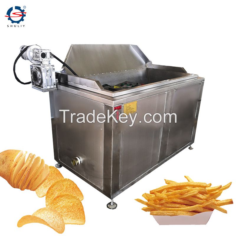 Industrial  batch type snacks nuts chips round pot deep oil fryer