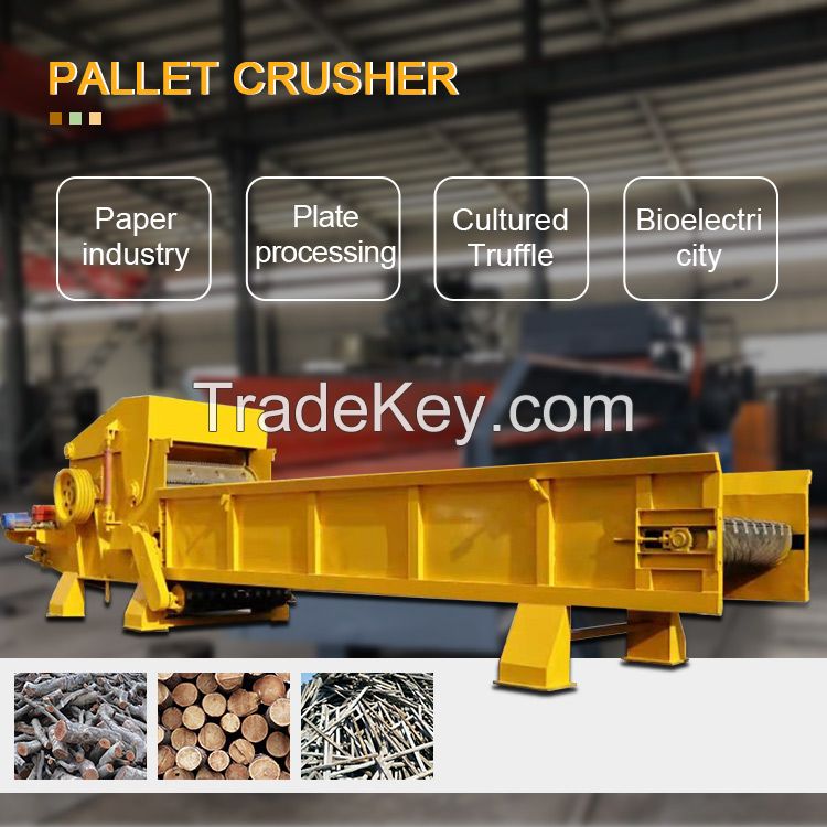 timber log wood shredder branch crusher machine