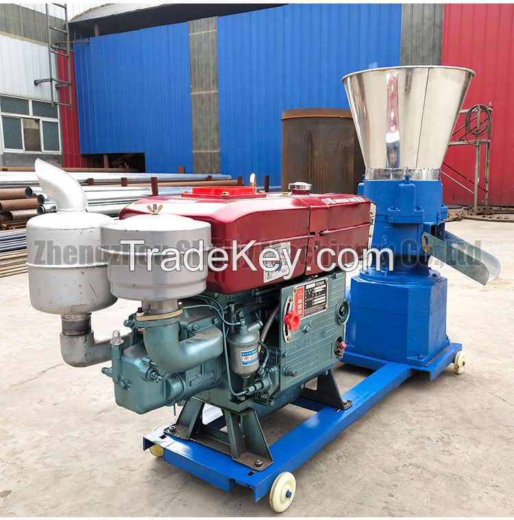 Diesel Poultry Chicken Feed Pellet Making Processing Machines
