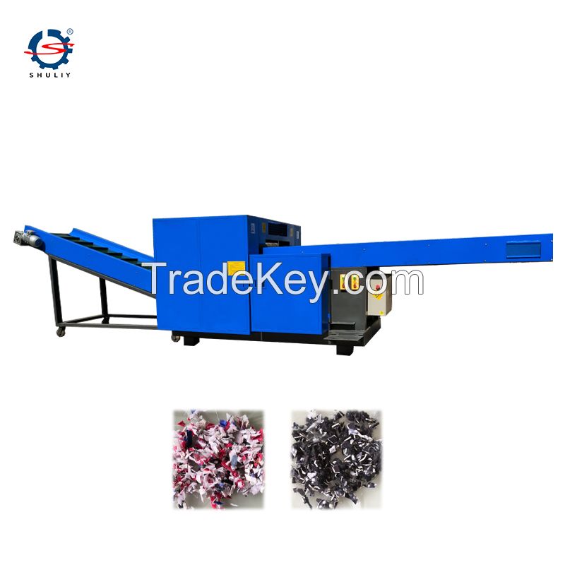 Textile clothes cutting fabric cotton yarn waste recycling machine