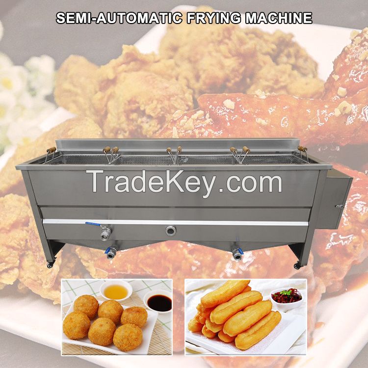 Food Machinery Deep Fryer Frame French Fries Frying Machine For Industry