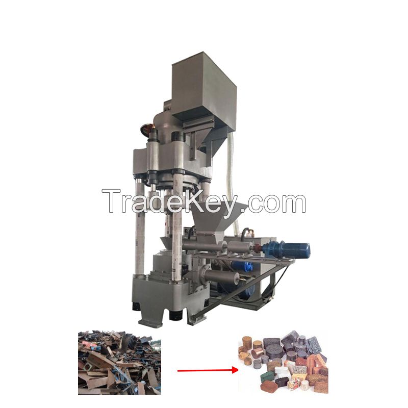 Horizontal Metal Turnings Chips Press Briquette Machine