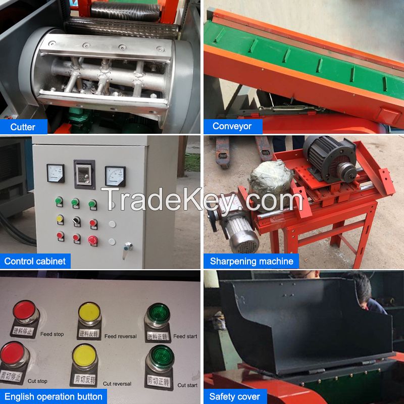 Waste cloth cutting machine fabric shredding machine 