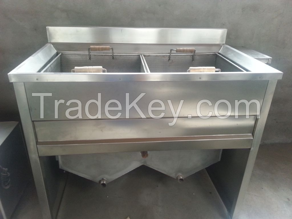 Commercial French Fries Deep Frier Photo Chips Frying Machine Chicken Snacks Frying Equipment