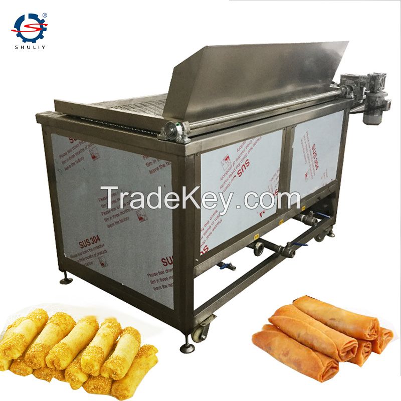 potato chips french fries automatic discharging frying machine for food industrial