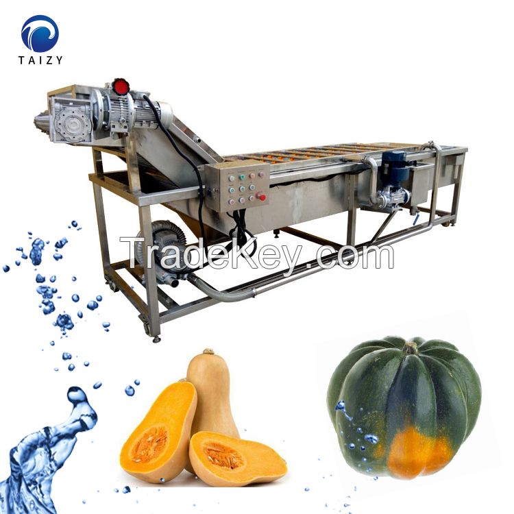 Fruit Bubble Washing Machine Industrial Vegetable Washer and Cleaner Potato Washing Machine