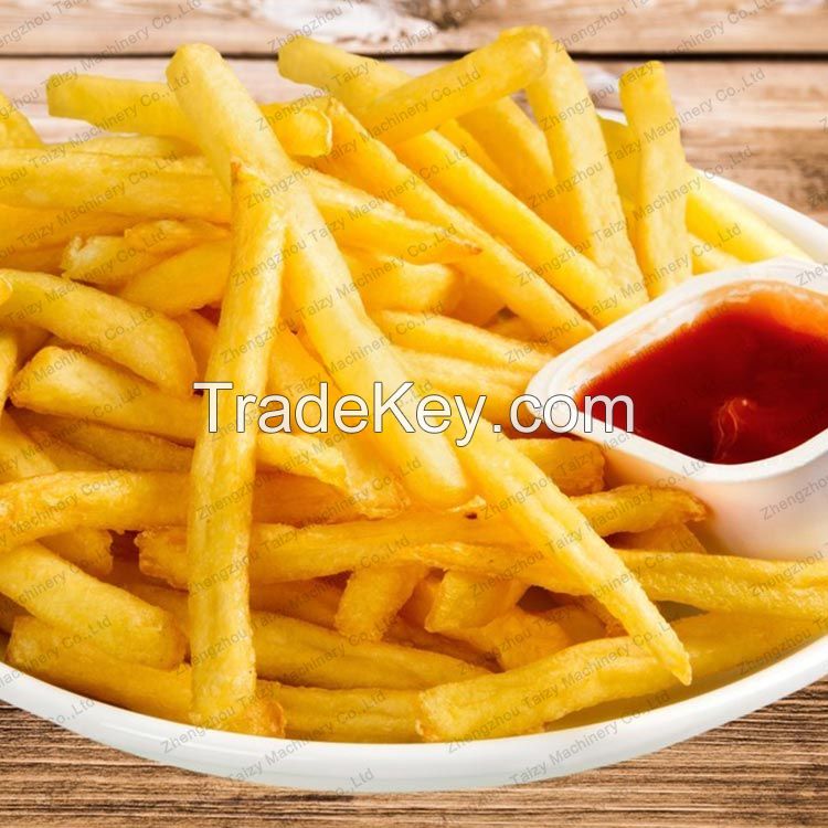 Industrial  Semi-automatic Frozen French Fries Making Machine French Fries Production Line