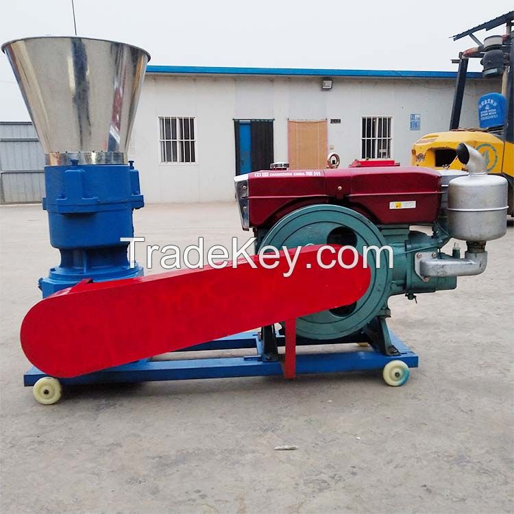 Pellet feed machine Flat die feed pellet machine for chicken cow