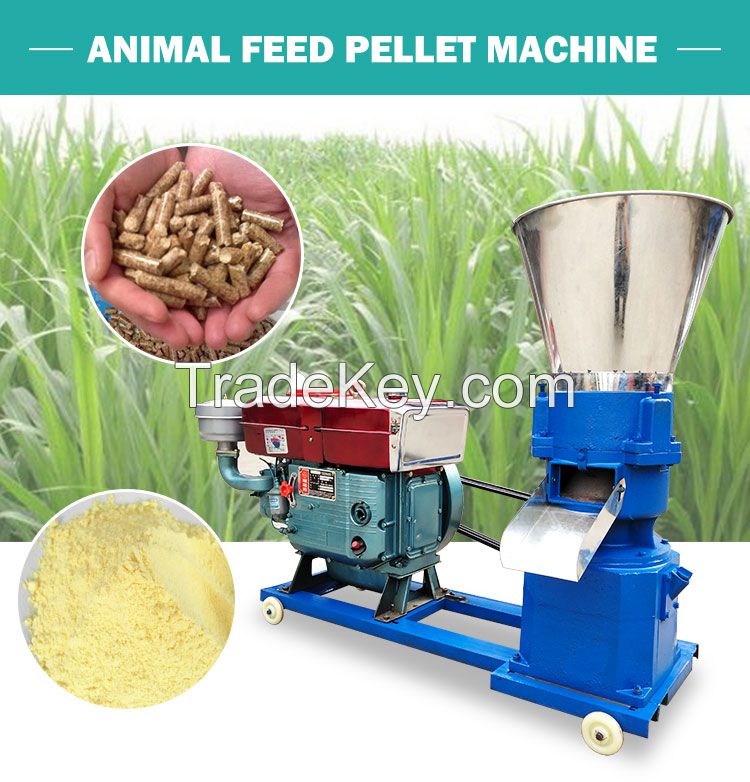 Grass corn pellet feed machine Pig chicken and fish pellet feed machine