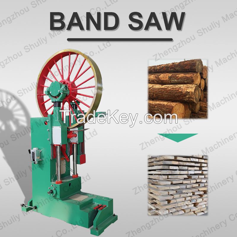 Vertical Band Sawmill With Carriage , Wood Band Saw Machine