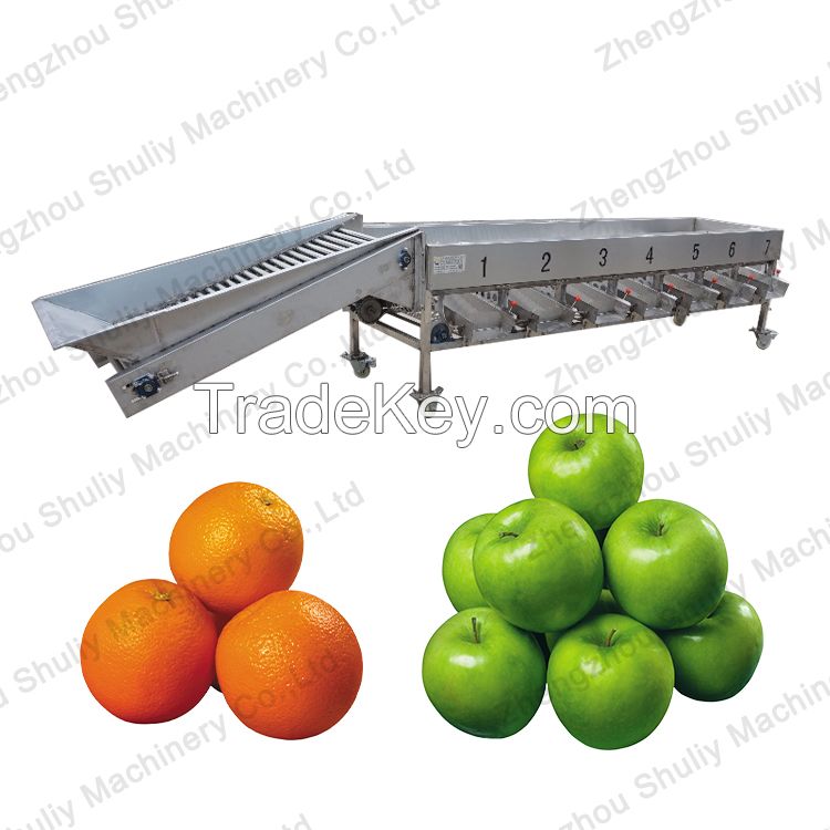 Factory Supply Fruit Lemon Orange  Sorter Machine Vegetable Potato Tomato Washing and Grading Processing Line 