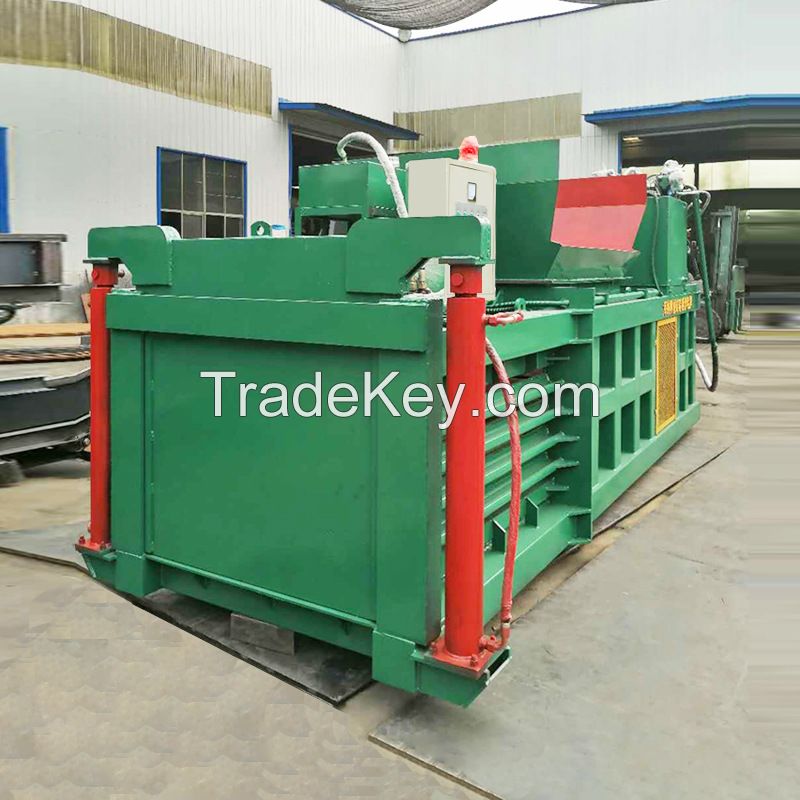 Full Automatic Horizontal Hydraulic Waste Paper Cardboard Press Machine Baler Machine