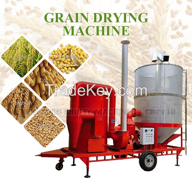 High quality new design batch type circulating rice paddy dryers