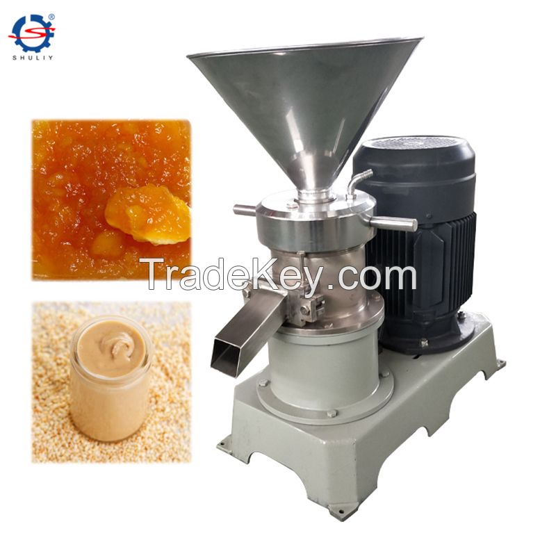 peanut butter sesame paste making machine cocoa nuts butter colloid mill