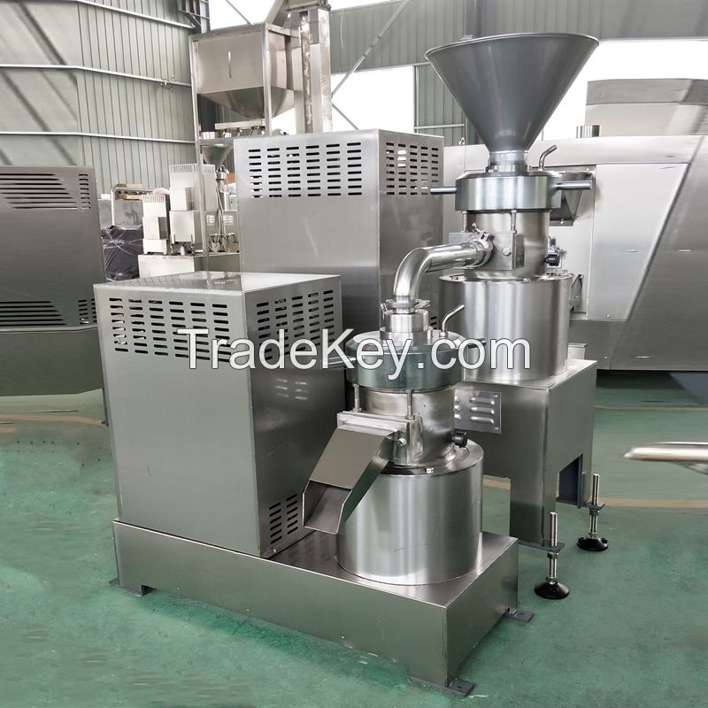 Stainless steel peanut butter machine nuts milk tahini colloid mill price