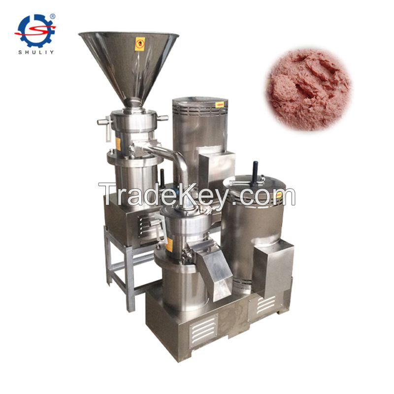 Peanut butter making machine tahini wet colloid mill food grinding machine chili sauces tomato red bean grinder