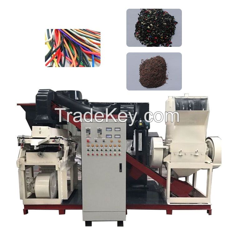 copper and plastic separator equipment Scrap copper wires cable crusher and separator machine