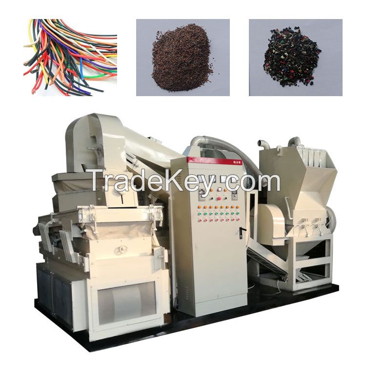 waste copper cable wire recycling equipment with factory price