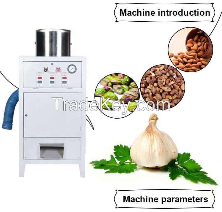 garlic peeler roasted cashew nuts skin peeling machine 