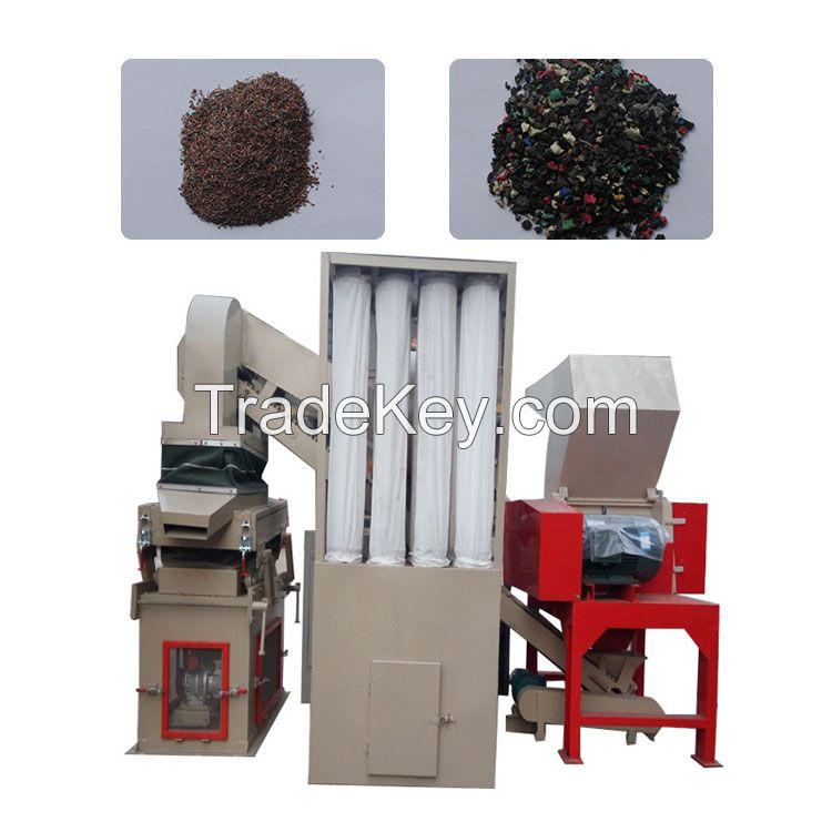 copper and plastic separator equipment Scrap copper wires cable crusher and separator machine