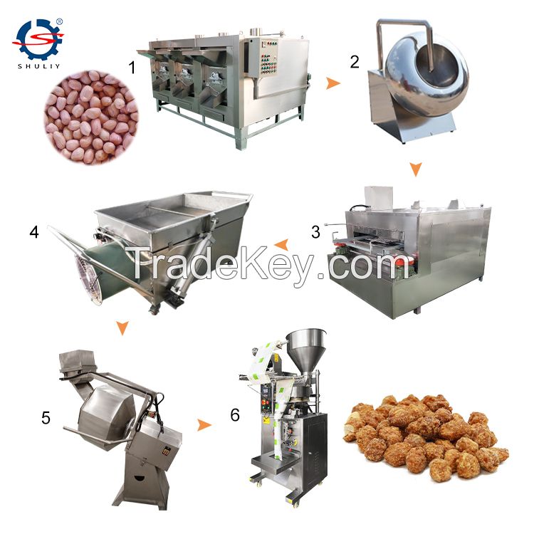 cheese coated peanuts snacks making production line