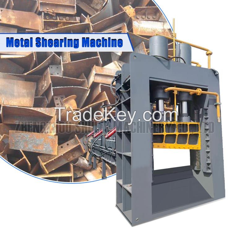 Gantry Type Iron Plate Steel Shearing Machine Hydraulic Scrap Metal Shearing Machine