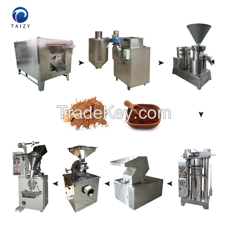 Industrial Almond Chestnut Cocoa Shea Butter Machine Cocoa Powder Processing Machine