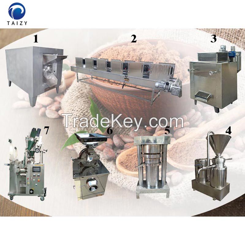 Manufacturer Cocoa Bean Butter Powder Processing Production Line
