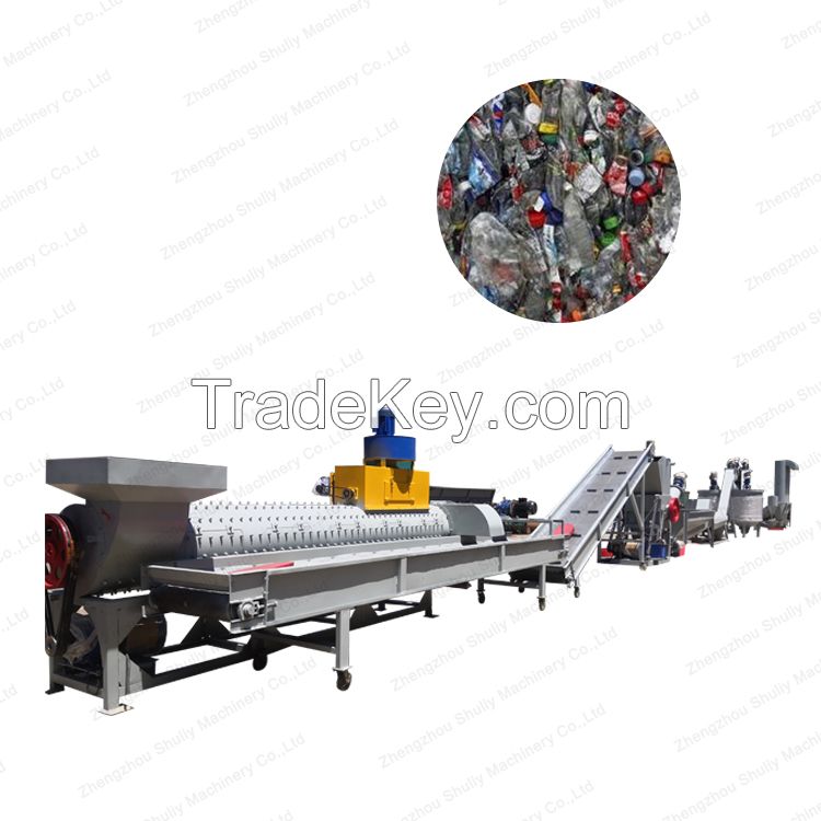 High quality PET plastic bottle recycling machine plastic hot washing line on sale
