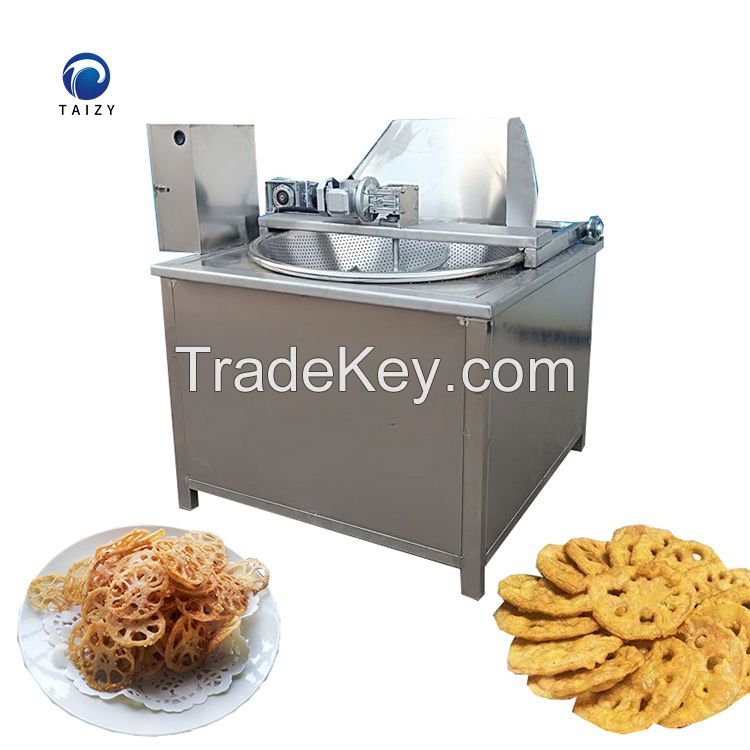 Industrial Chicken Deep Frier Automatic Peanut Chips Frying Machine Stainless Steel